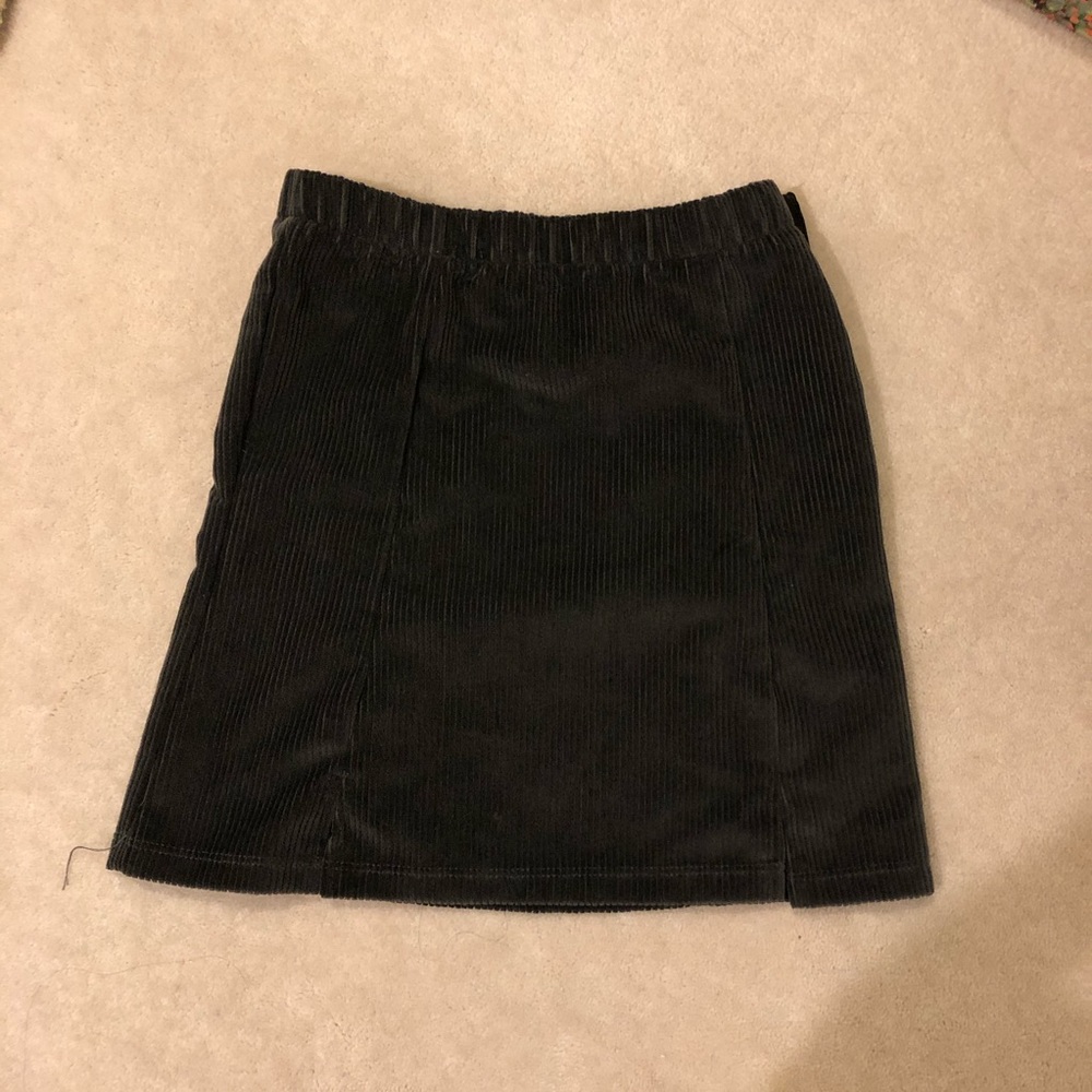 Corduroy mini skirt